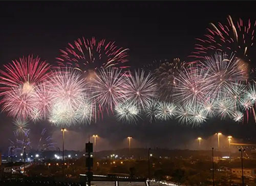 融安县焰火晚会